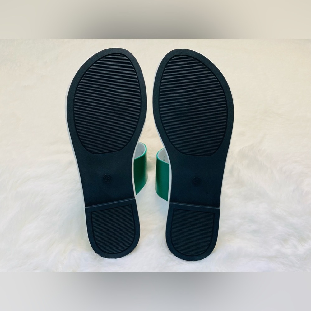 Trendy Gorgeous Metallic Buckle Flip Flops-Lightweight Soft Sole Casual Wear - Picture 6 of 7